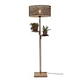Good&Mojo Vloerlamp Java met planken bamboe frame naturel