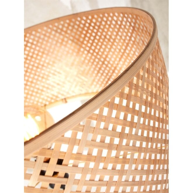 Good&Mojo Vloerlamp Java met planken bamboe frame naturel