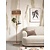 Good&Mojo Vloerlamp Bhutan met planken frame naturel