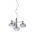 It's about RoMi Hanglamp Bologna 4-armig glas lichtgrijs
