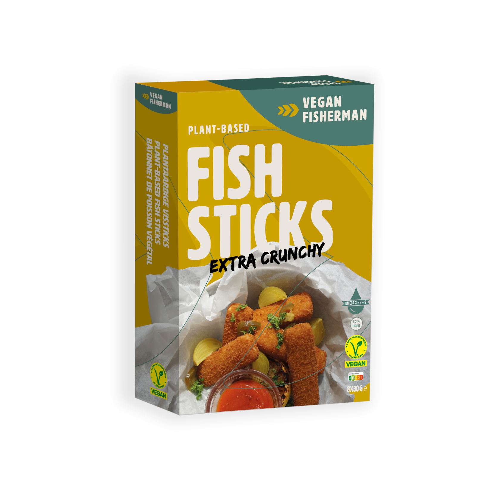 Vegan Visboer - Vegan Fisherman Visboer Vega Vissticks | Plantaardige Vissticks in krokant jasje | Plantaardig = beter!