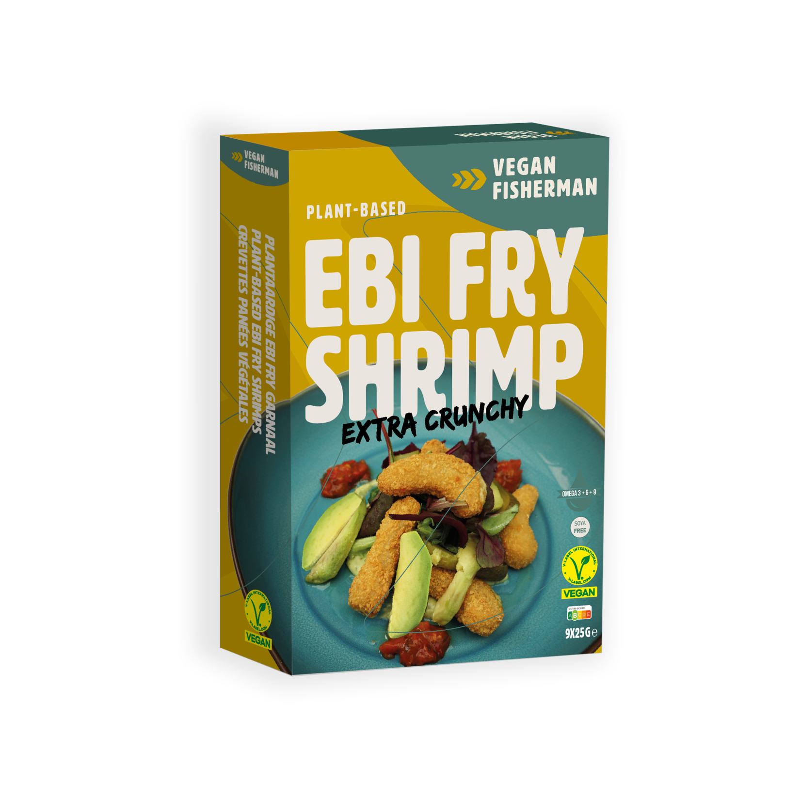 Vegan Visboer - Vegan Fisherman Tasting box: Burgers 100 gr, Filet, Fish Stick, Chunks, Shrimp, Fish Fries.