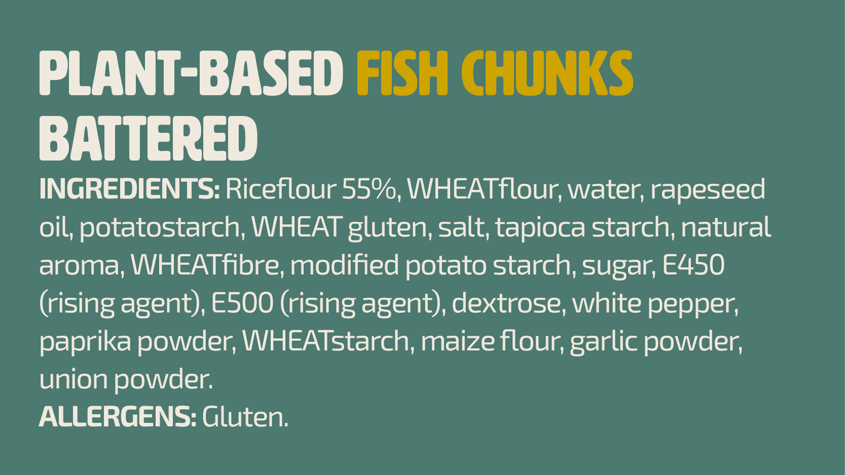Vegan Fisherman Fish Chunks