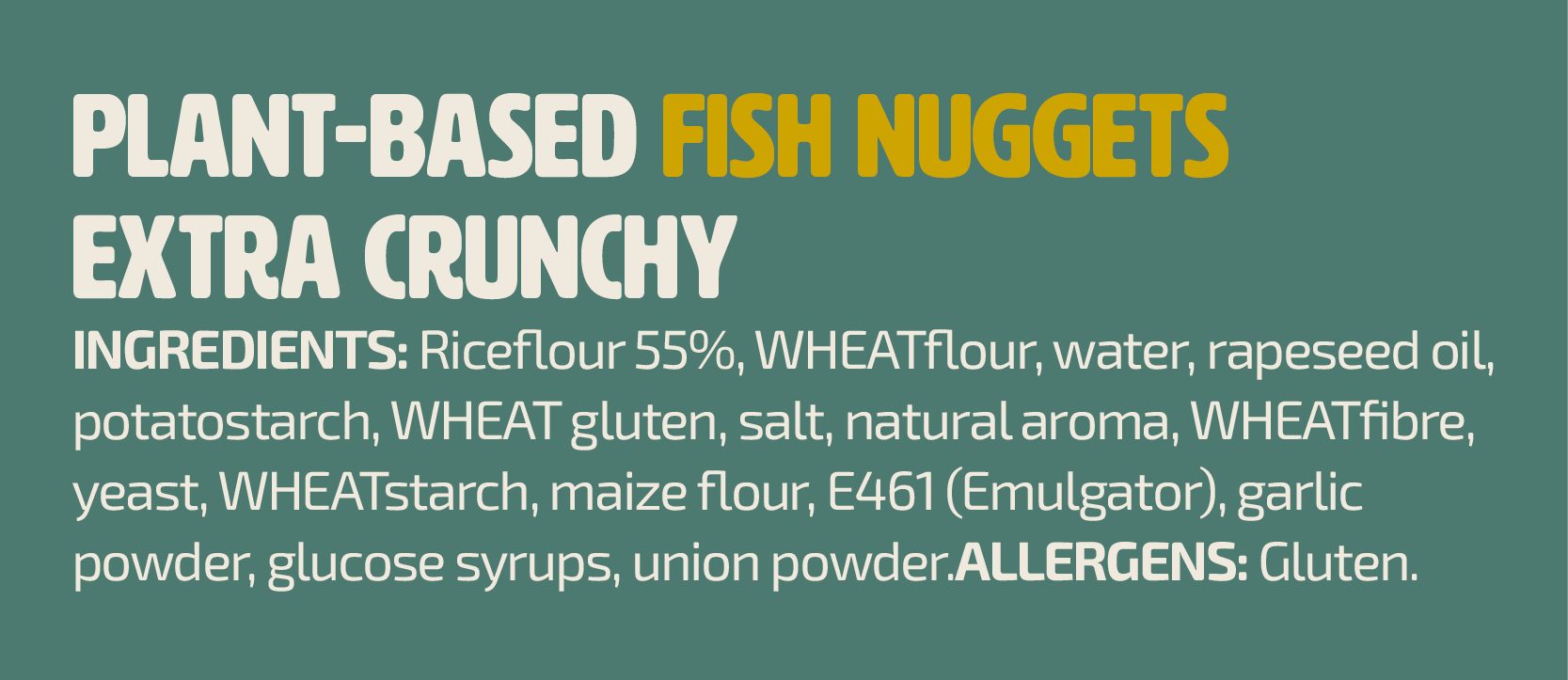 Vegan Fisherman Vegan Fish Nugget