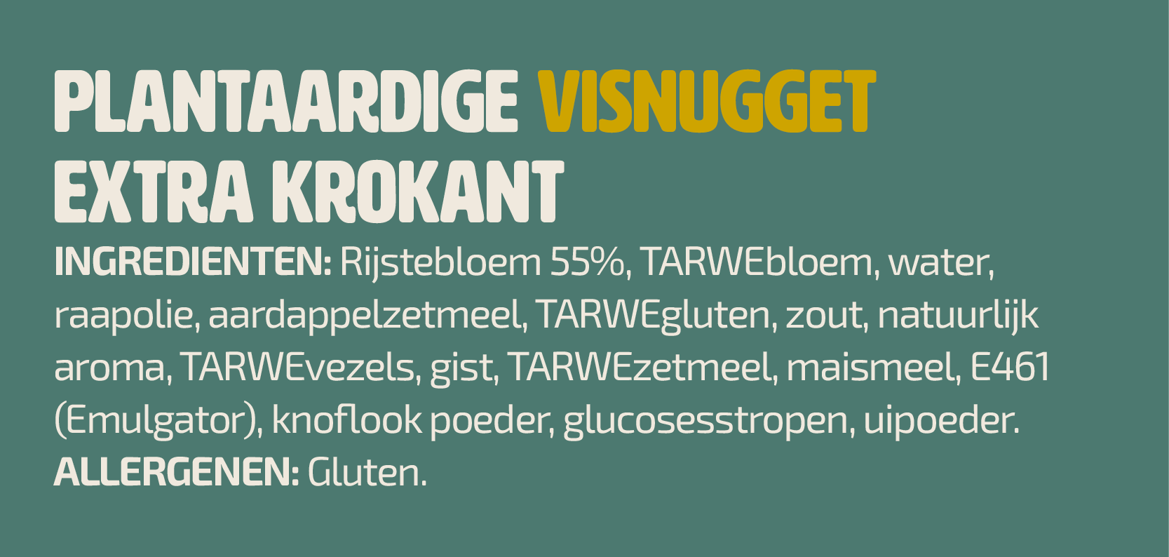 Vegan Visboer Vegan Visnugget