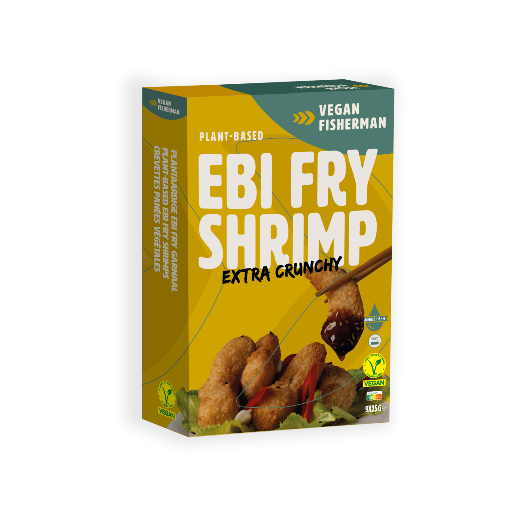 Vegan Visboer - Vegan Fisherman Vegan Visboer Garnaal | Vis-aardige garnaal | Plantaardige visvervanger