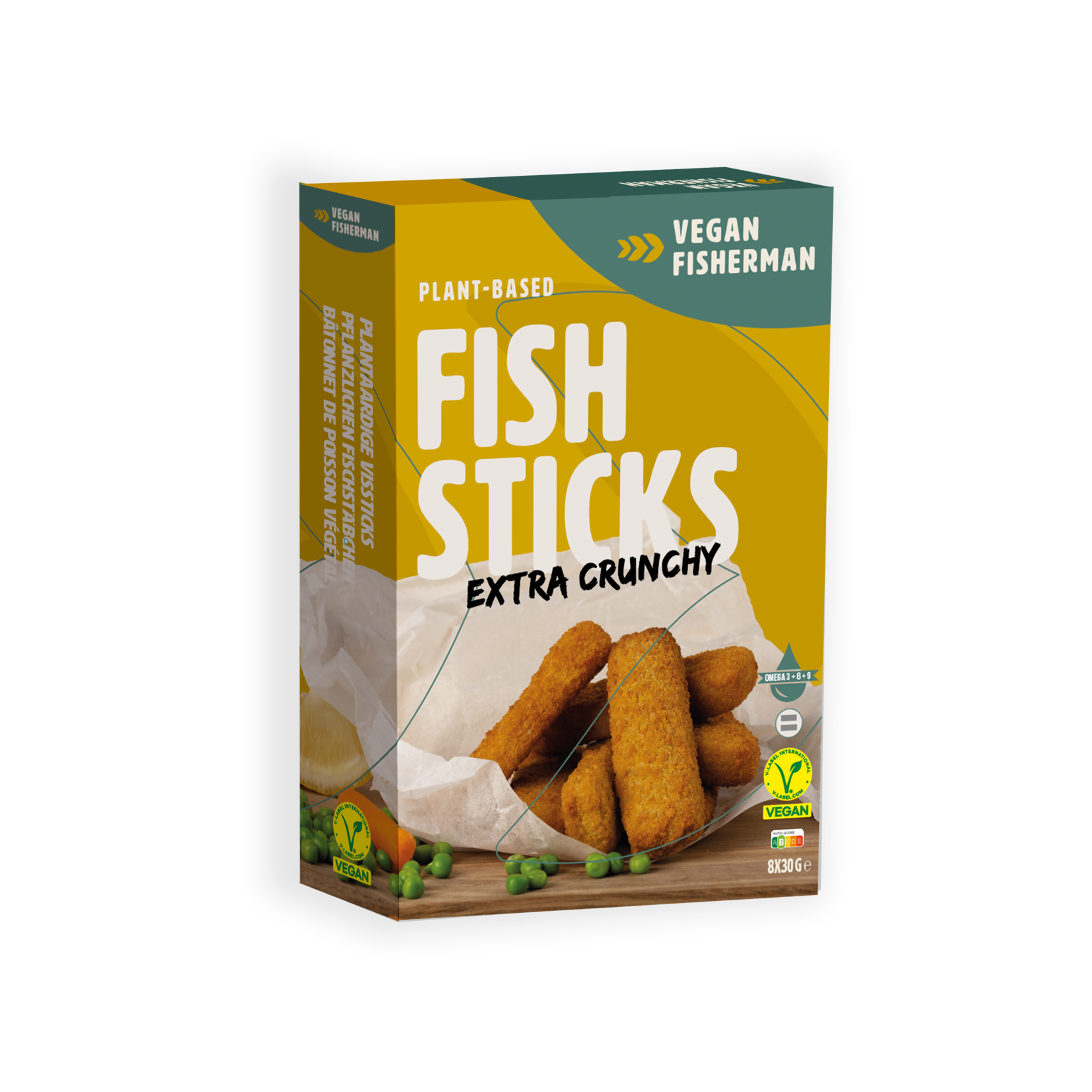 Vegan Visboer - Vegan Fisherman Visboer Vega Vissticks | Plantaardige Vissticks in krokant jasje | Plantaardig = beter!
