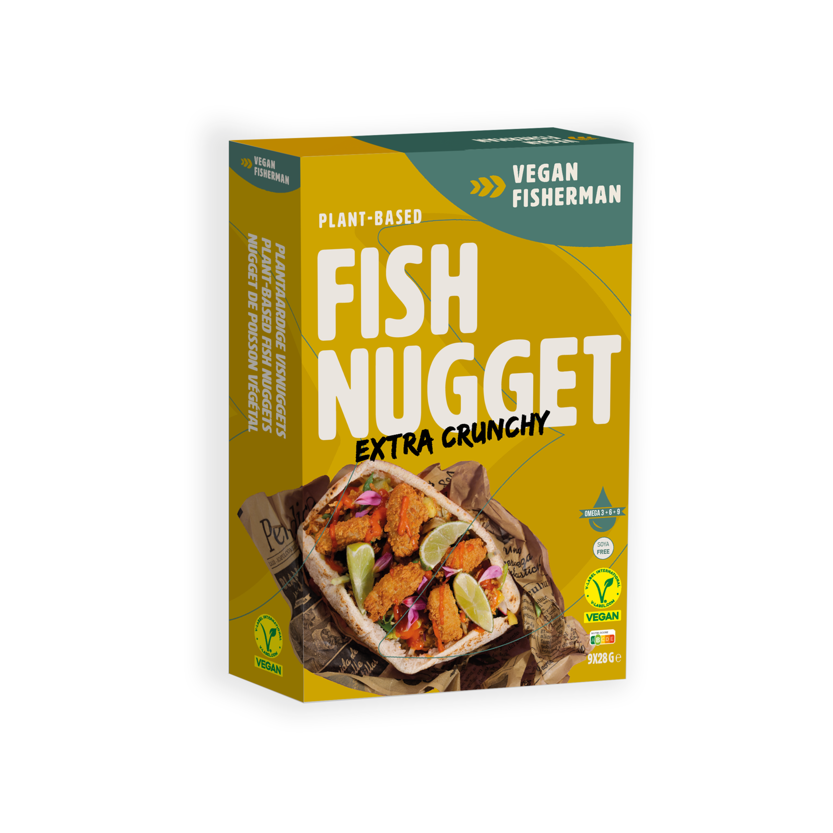 Vegan Visboer - Vegan Fisherman Proefpakket: Burgers 100 gr,  Filet, Visstick, Kibbeling, Garnaal, garnaalkroket