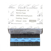 100st Kleefgewicht Zwart 4 x 5 gram + 4 x 10 gram