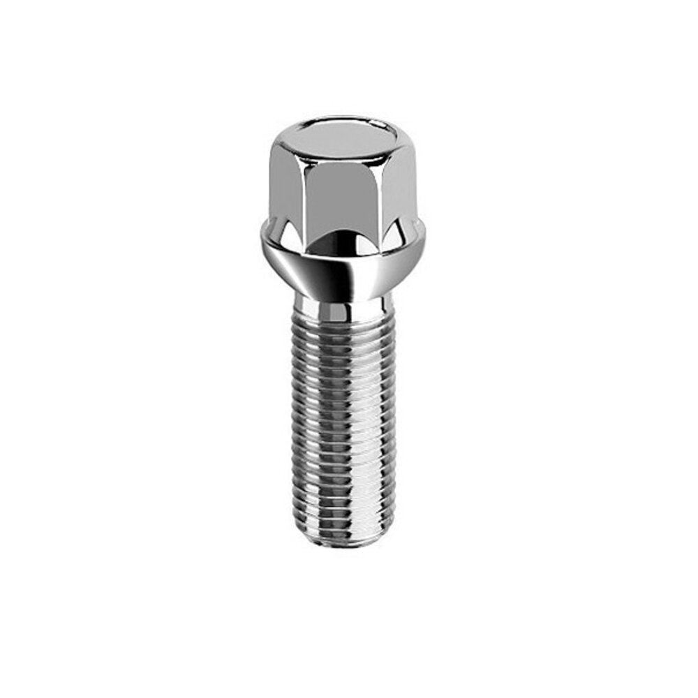 GAsuppply 20 Wielbouten M14x1,5x28mm Kogelband Sleutel 17mm Verchroomd GAsuppply 20 Wielbouten M14x1,5x28mm Kogelband Sleutel 17mm Verchroomd