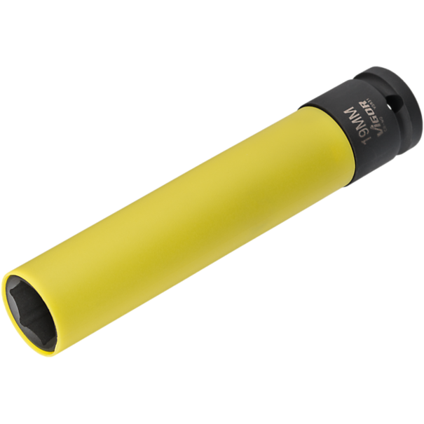 Vigor Equipment Krachtdop Dunwandig Lang 19mm XL (geel)