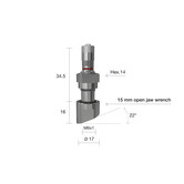 Truckventiel TPMS Alcoa L=50,5 Ø17 40MS 1394