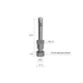Truckventiel TPMS Recht Alcoa M6 L=72,8 Ø17 1395