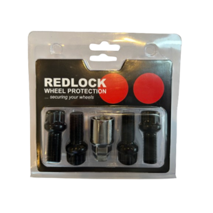 Slotbouten Redlock Bol (R13) 14 x 1,50 - 28mm - K17/19 Zwart