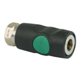 Prevost Koppeling Groen Drukknop 1/4" inw. RVS