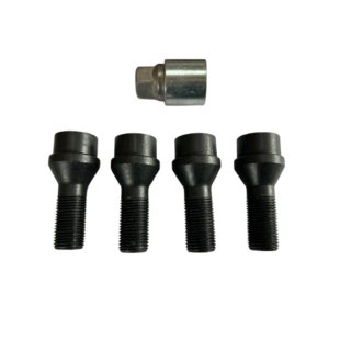 Slotbouten Conisch Ducato Smal - 16x1,50 - 33mm - KOP19 Zwart