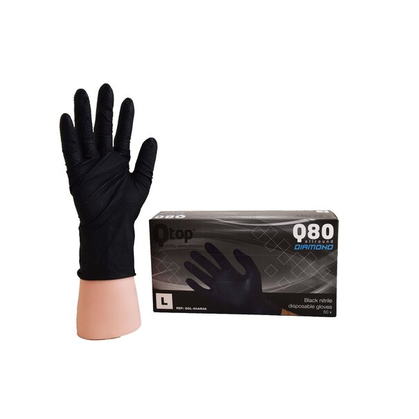 Qtop Qtop Q80 Diamond Handschoenen Zwart Maat 9/L (50st)