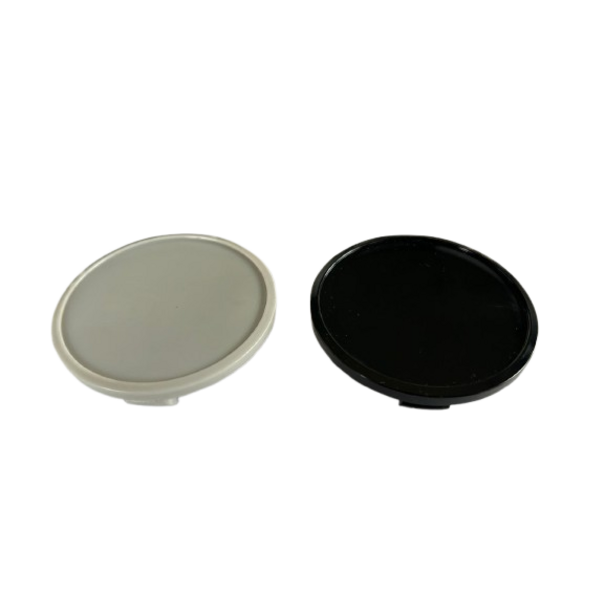 Universele VW Naafdop 65mm Gebolt met Rand Grijs / Zwart