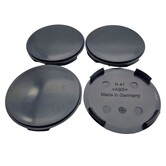 Universele Naafdop 64mm Gebolt Zwart t2 Alutec, RIAL, Anzio