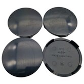 Universele Naafdop 64mm Gebolt Zwart Alutec, RIAL, Anzio