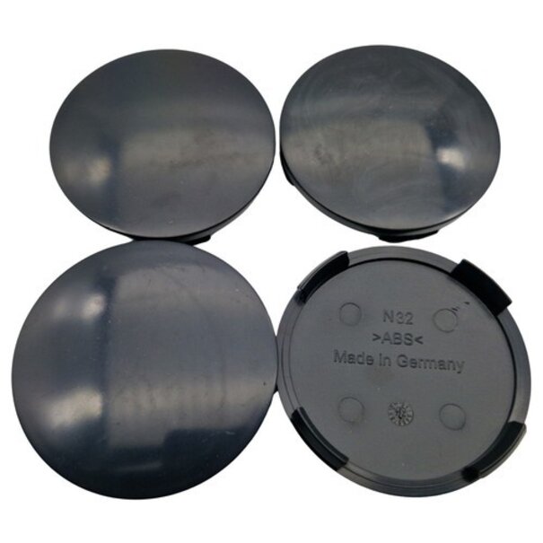 Universele Naafdop 64mm Gebolt Zwart Alutec, RIAL, Anzio