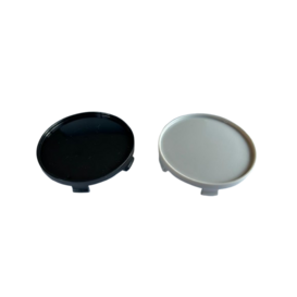 Universele BMW Naafdop 68mm Licht Gebolt met Rand Grijs / Zwart
