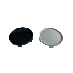 Universele BMW Naafdop 68mm Licht Gebolt met Rand Grijs / Zwart