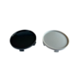 Universele BMW Naafdop 68mm Licht Gebolt met Rand Grijs / Zwart