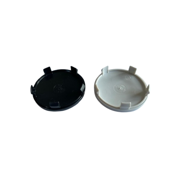 Universele BMW Naafdop 68mm Licht Gebolt met Rand Grijs / Zwart