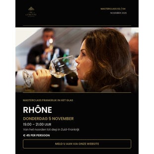 Masterclass Rhône 5 November 19:00 - 21:00