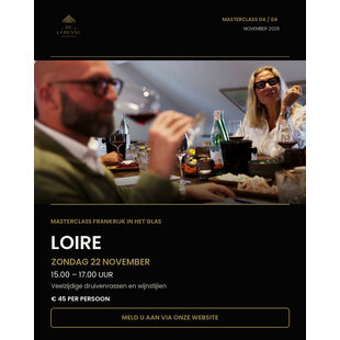 Masterclass Loire 22 November 15:00 - 17:00