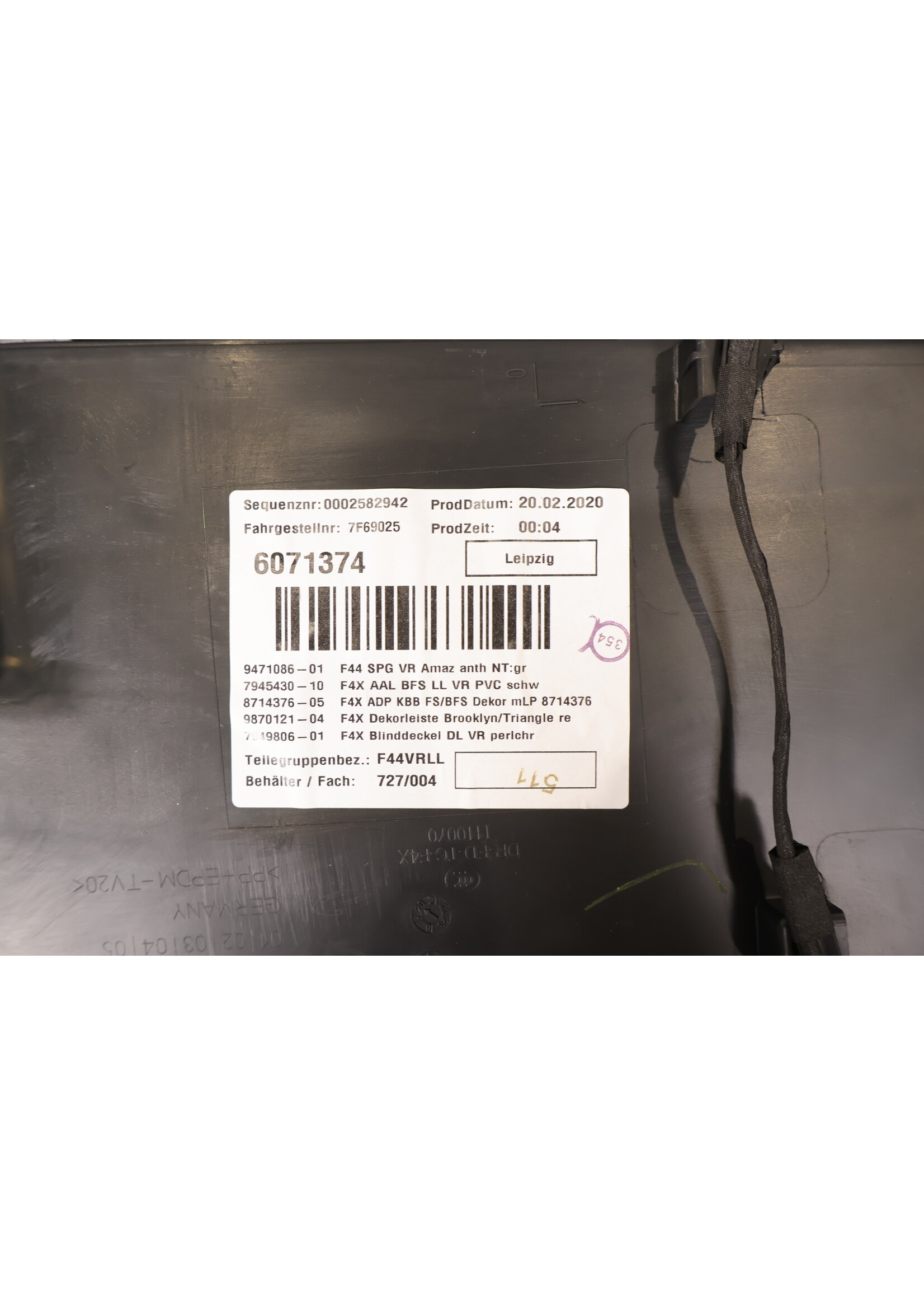 BMW BMW F44 2er Grand Coupe Komplette Türverkleidung rechts vorne 9893910 51419893910