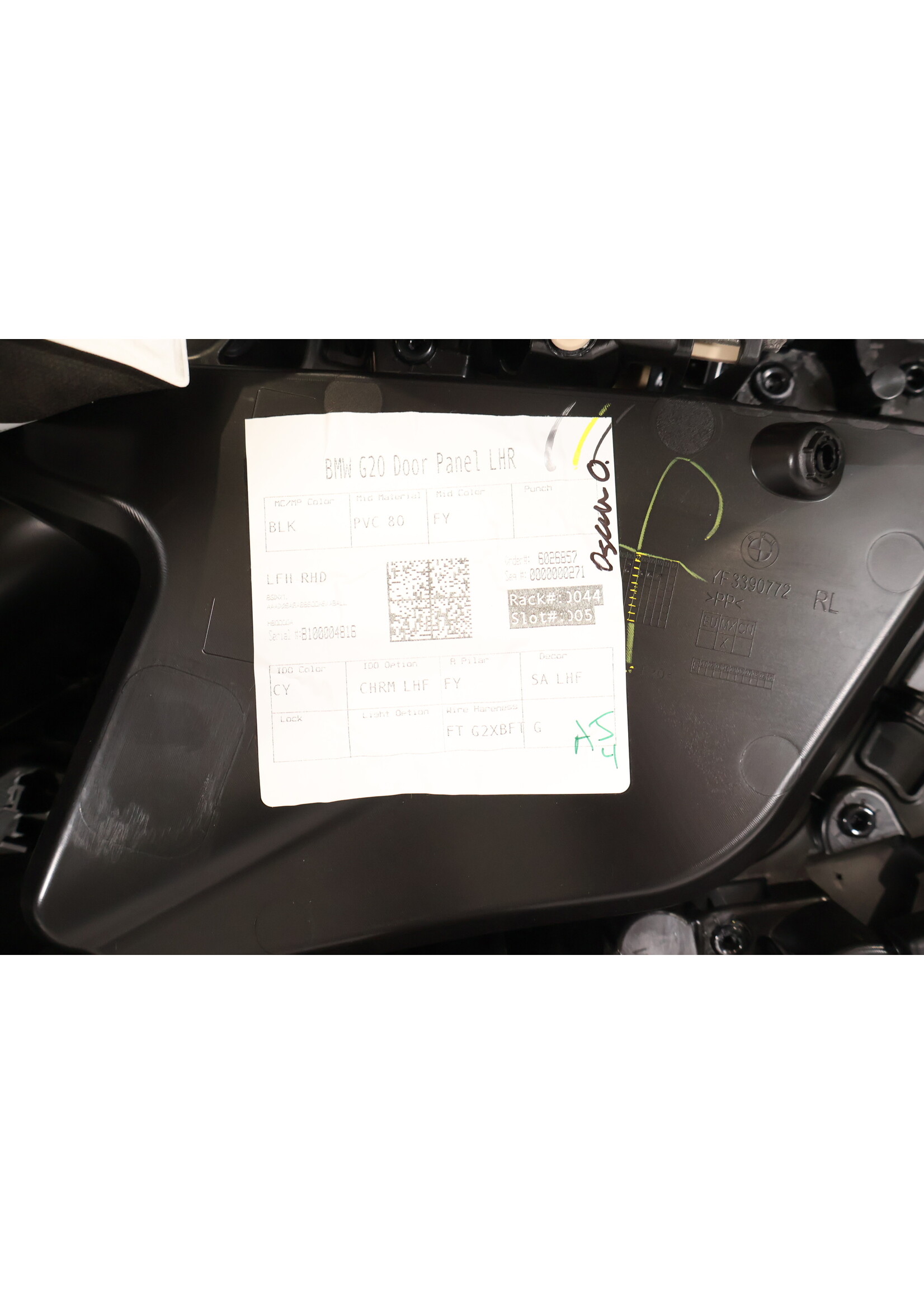 BMW BMW G20 G21 3 er Komplette Türverkleidung links hinten 51425A0F293 A0F293