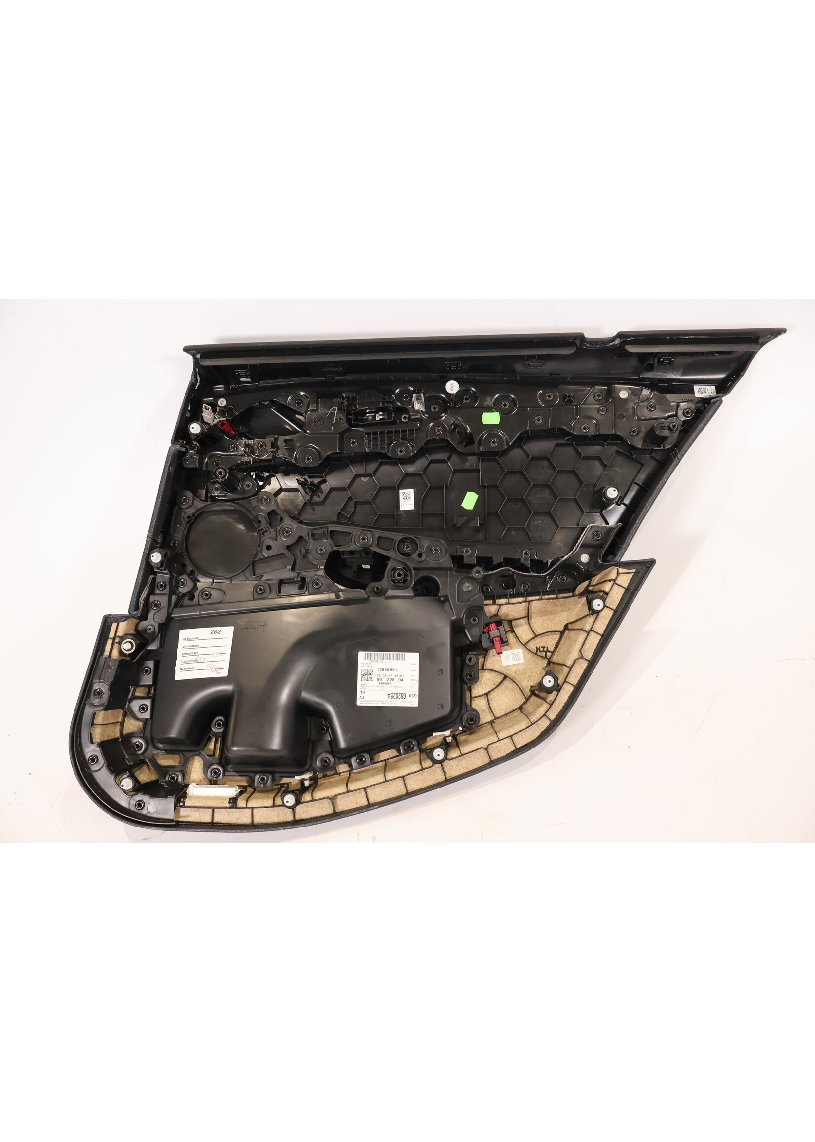 BMW BMW 5 Serie G31 Compleet deurpaneel links achter zwart leder