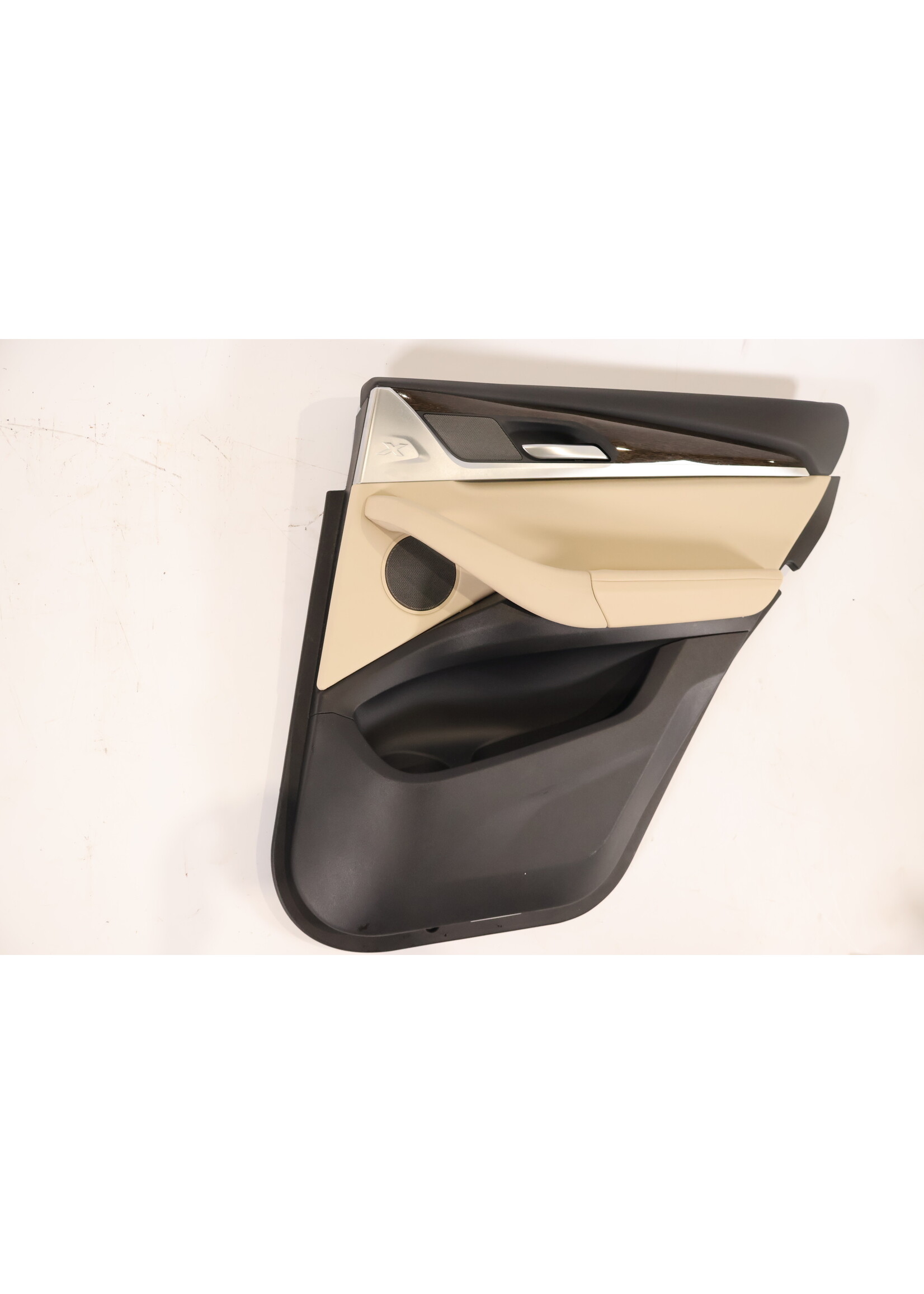 BMW BMW X3 G01 Compleet deurpaneel beige leder / DarkOak wood rechts achter 7410264