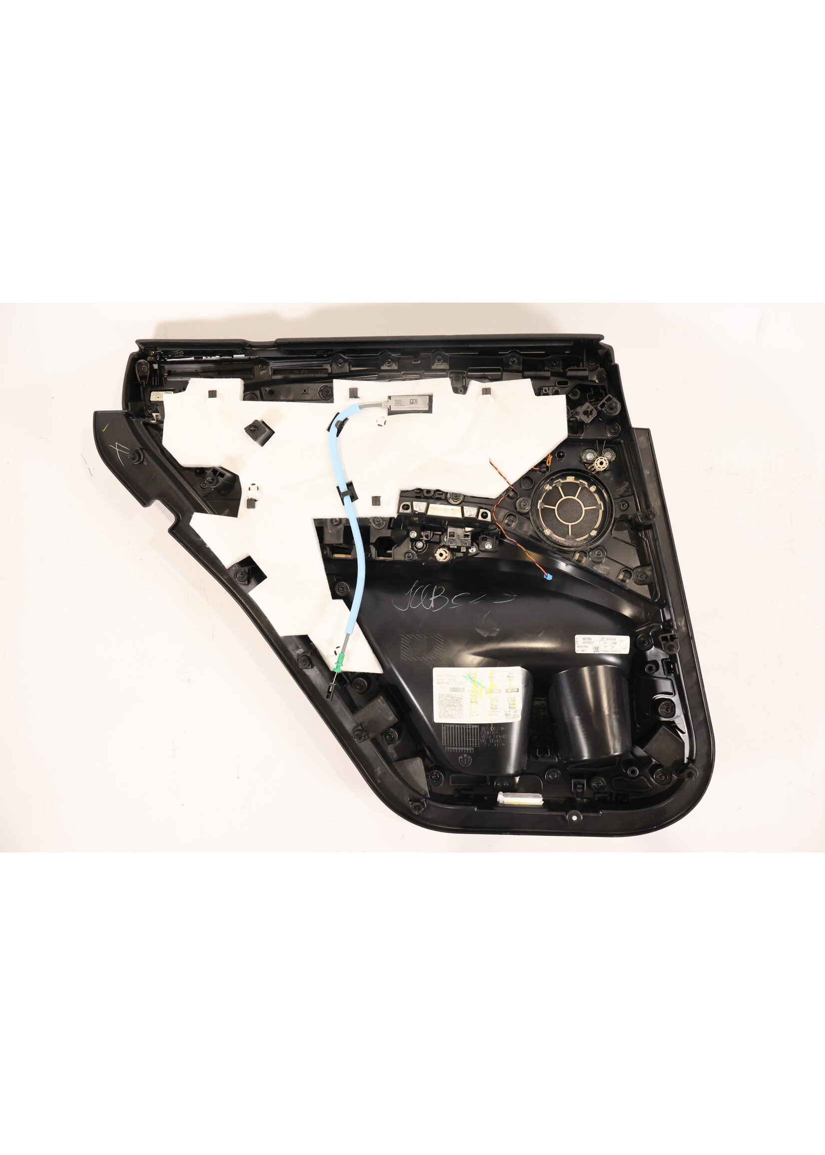 BMW  BMW X3 G01 Complete door panel beige leather / DarkOak wood rear right 7410264