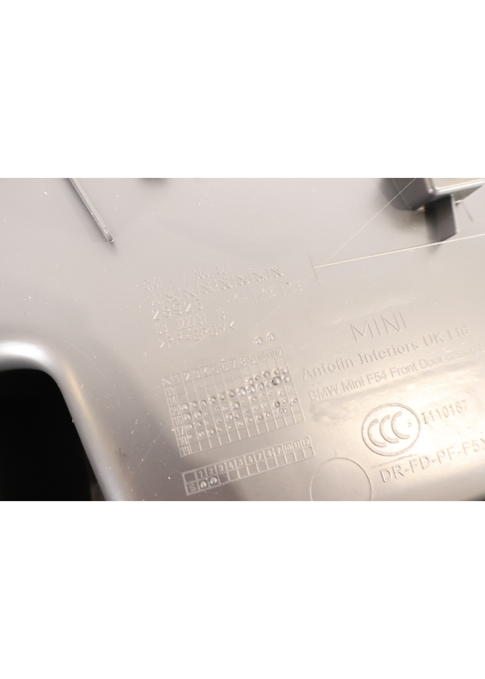 BMW MINI Clubman F54 Kompletter Türverkleidungsstoff links vorne 51417360827 7360827