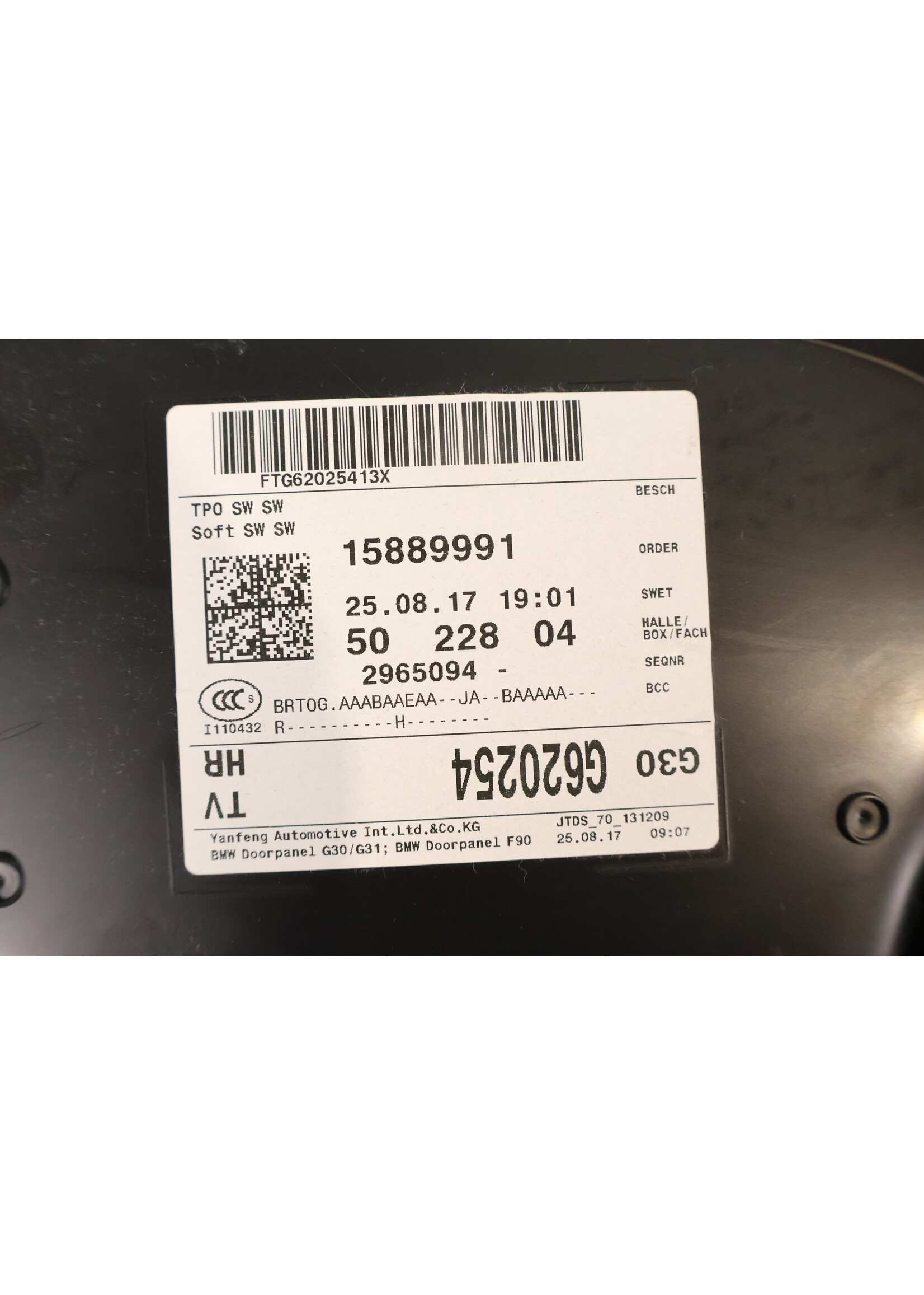 BMW BMW 5er G30 G31 Komplette Türverkleidung rechts hinten 514172845388 2845388