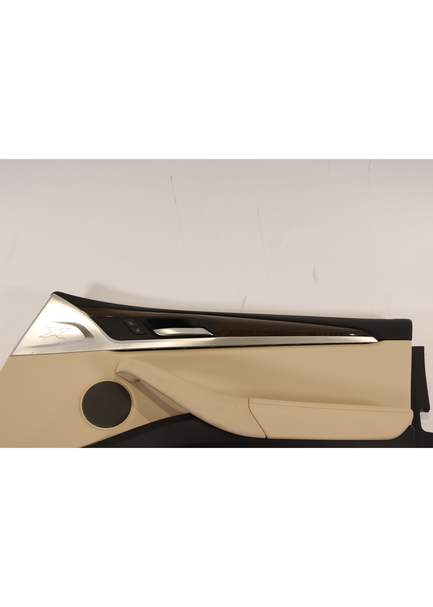 BMW BMW X3 G01 Komplette Türverkleidung Beige Leder / DarkOak Holz rechts vorne tl5108745 7410282