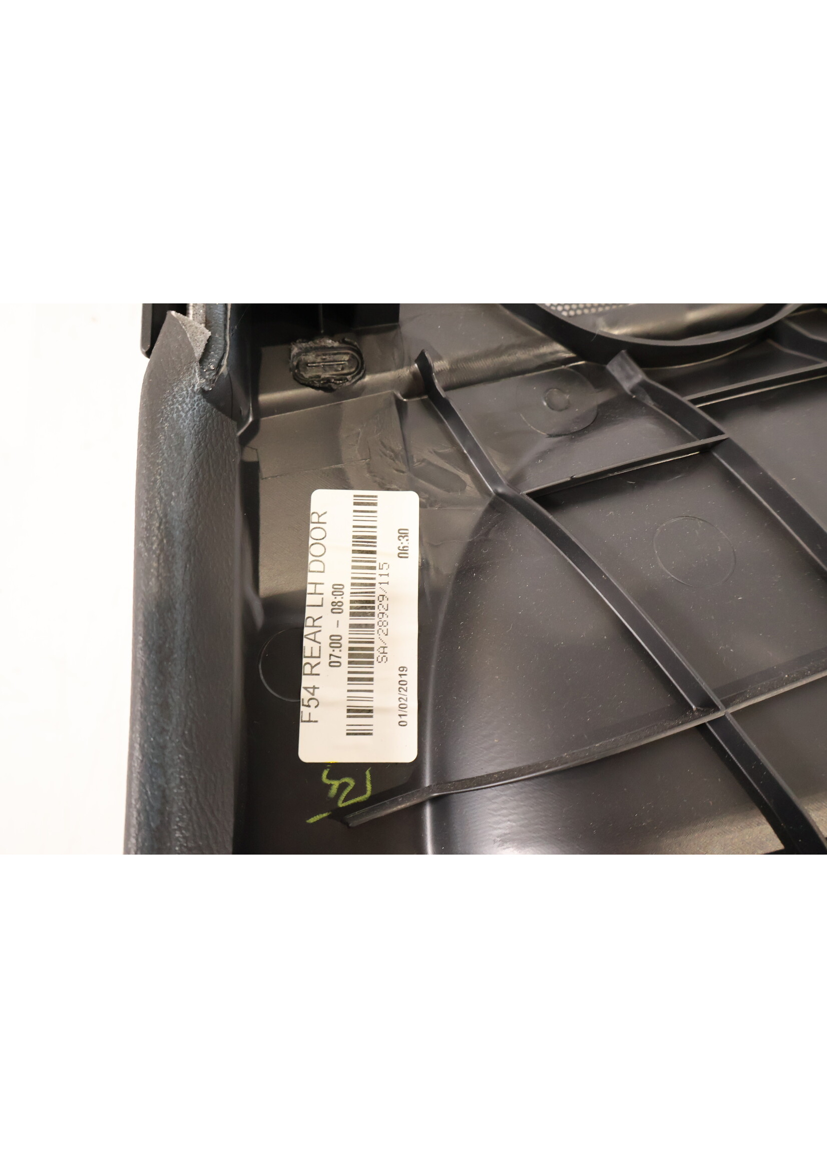 BMW MINI Clubman F54 Compleet deurpaneel leer zwart links achter