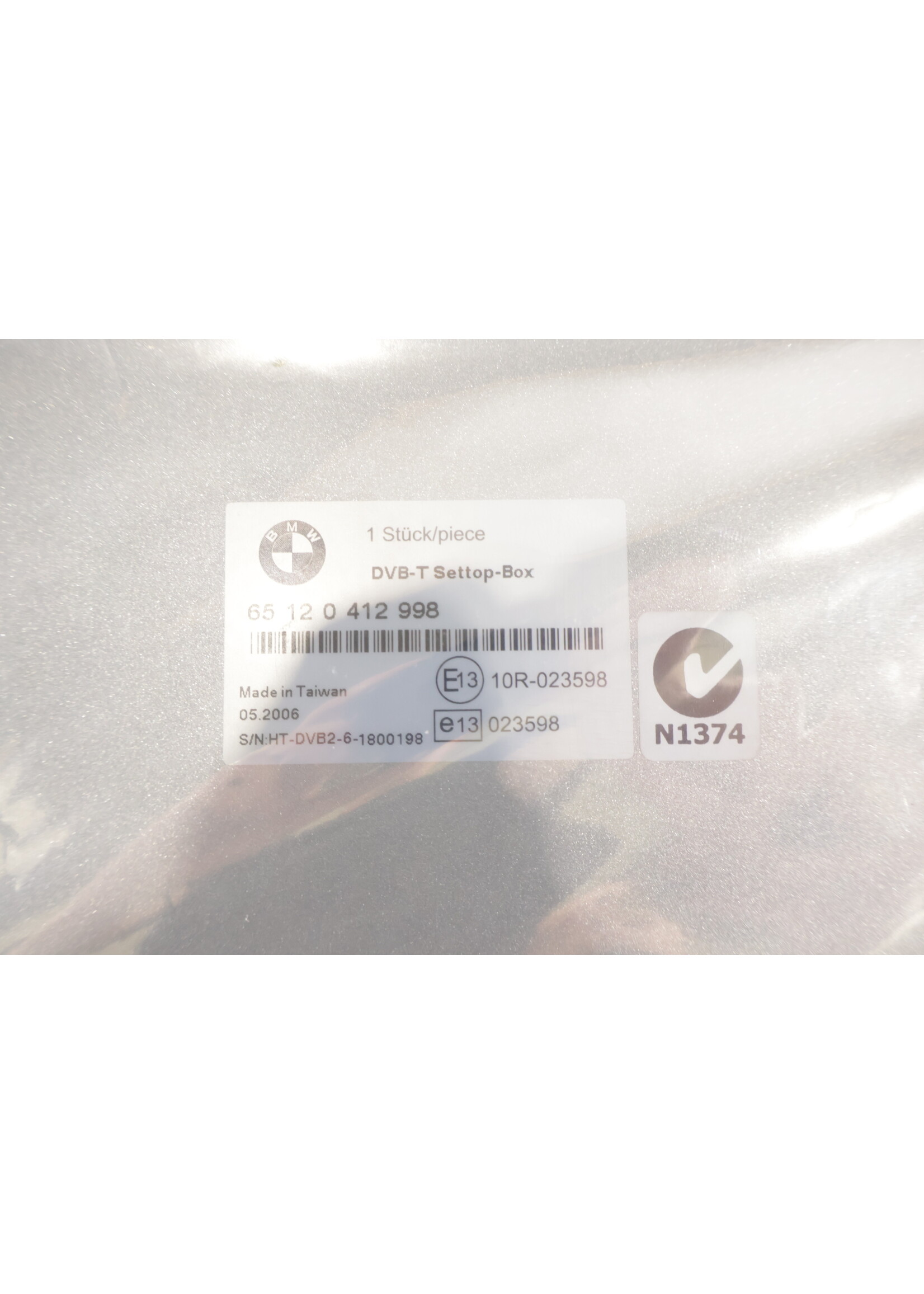 BMW DVB-T-Set-Top-Box der BMW Exx-Serie für verschiedene Modelle 65120412998 0412998