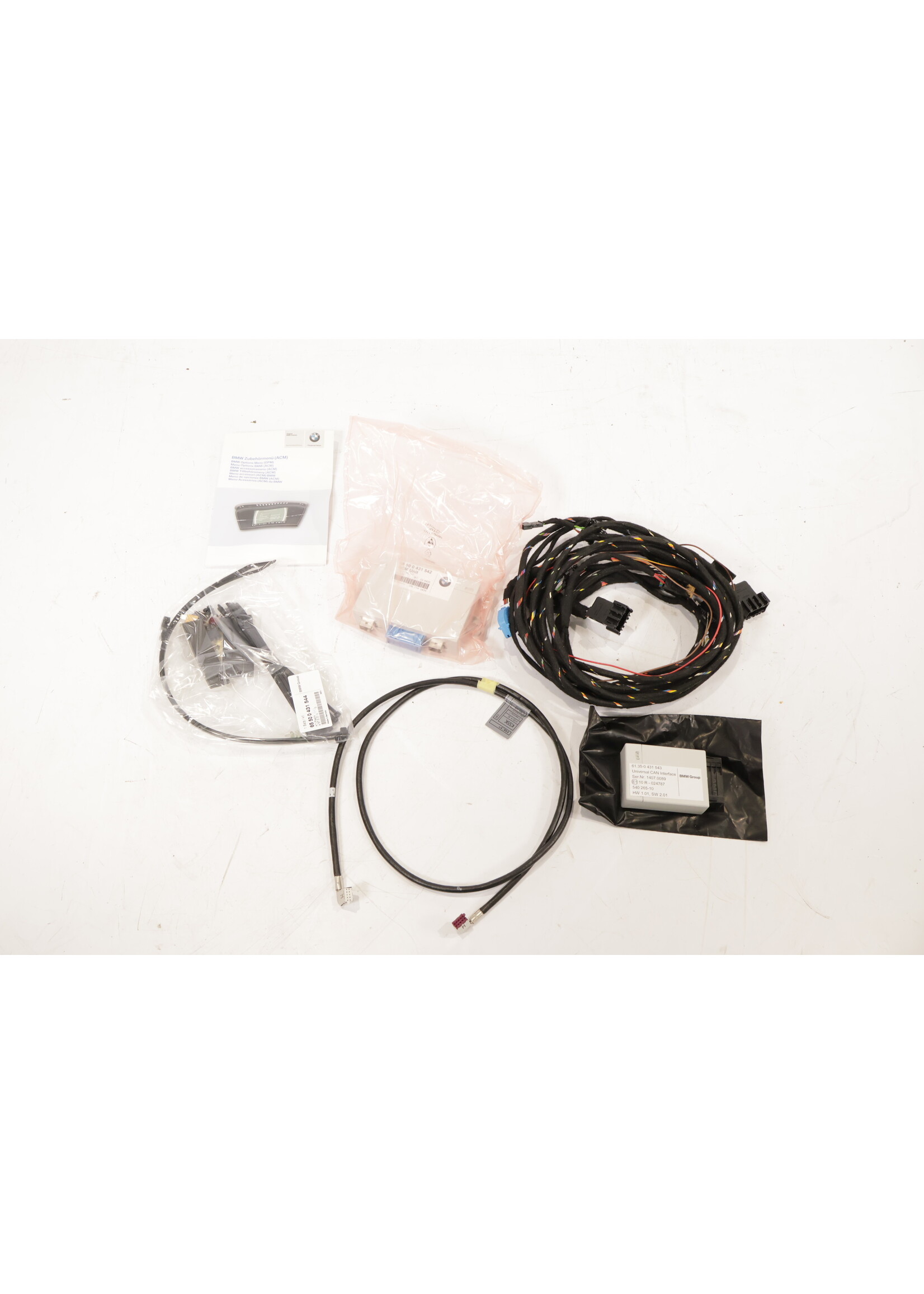 BMW BMW 3 + 5-serie E6x E9x OEM-uitbreidingsset Accessoire bedienings menu NIEUW! 65500431544