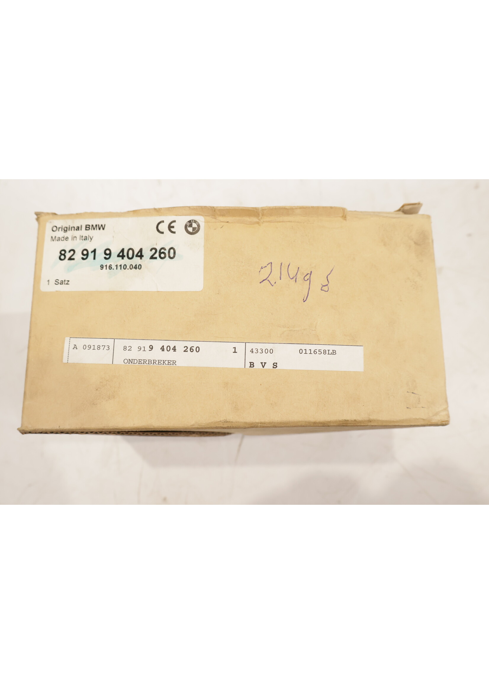 BMW BMW 3 Serie E36 OEM Startonderbreker / startblokkering set NIEUW! 82919404260