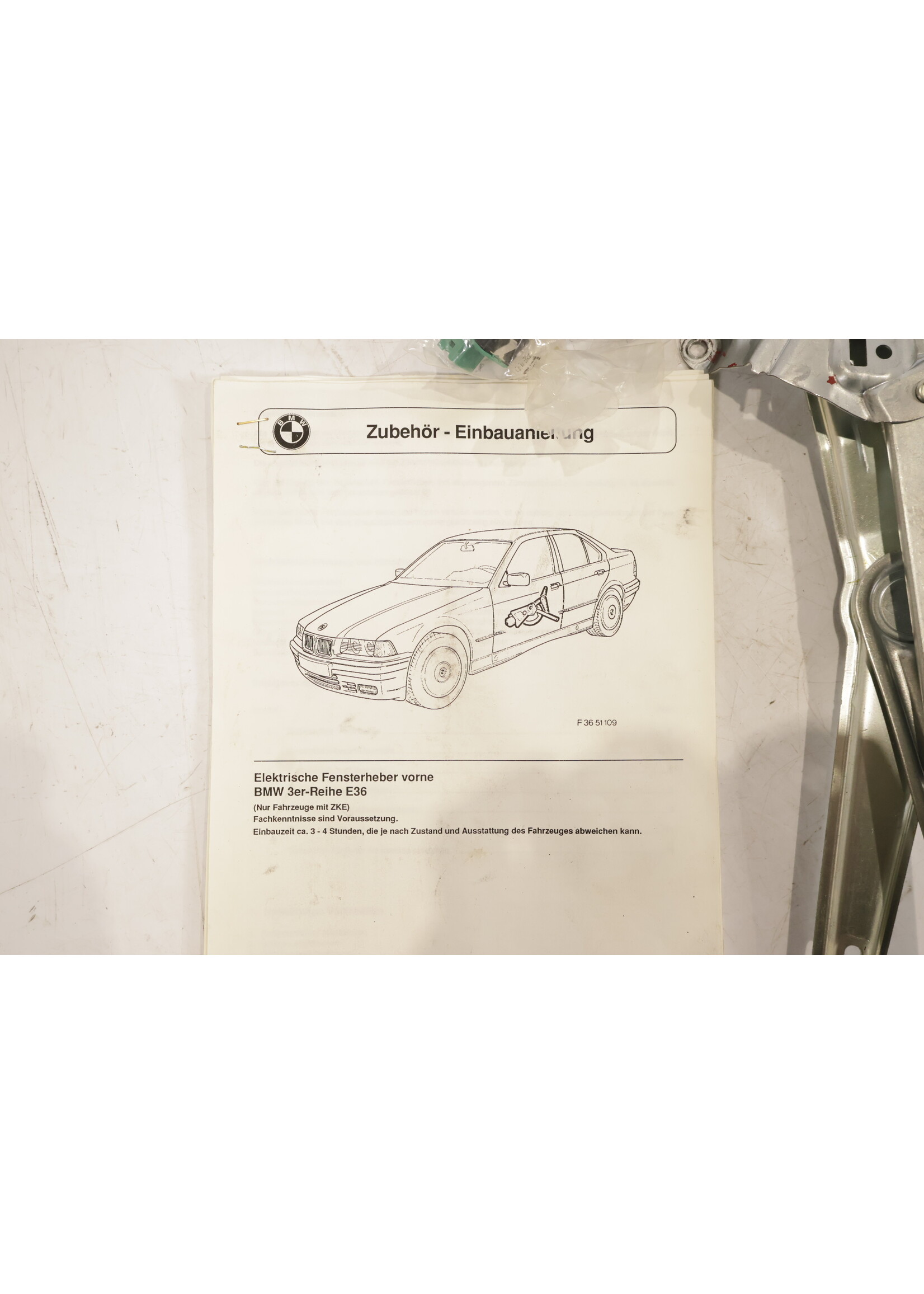 BMW BMW 3er E36 OEM Elektrischer Fensterhebersatz vorne NEU! 51329402713