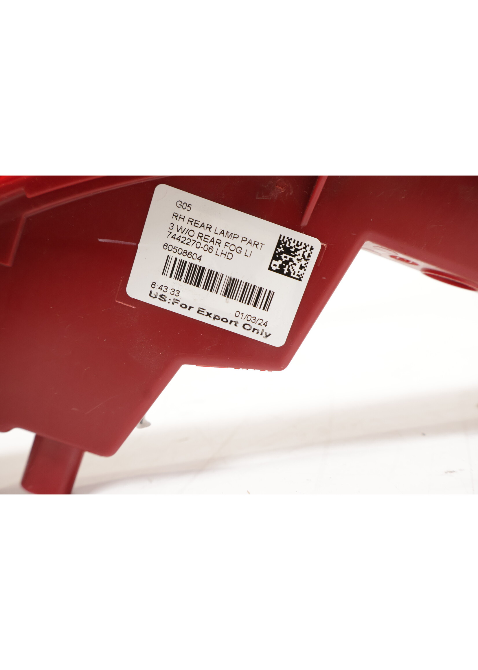 BMW BMW X5 G05 Reflector rechts in bumper 7442270 63147442270