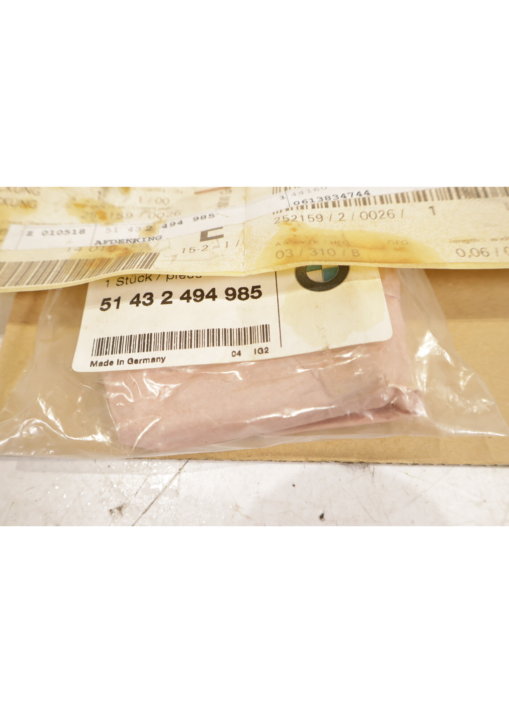 BMW BMW E36 3 Serie Cabrio OEM Bevestiging afdekking NIEUW! 51432494985