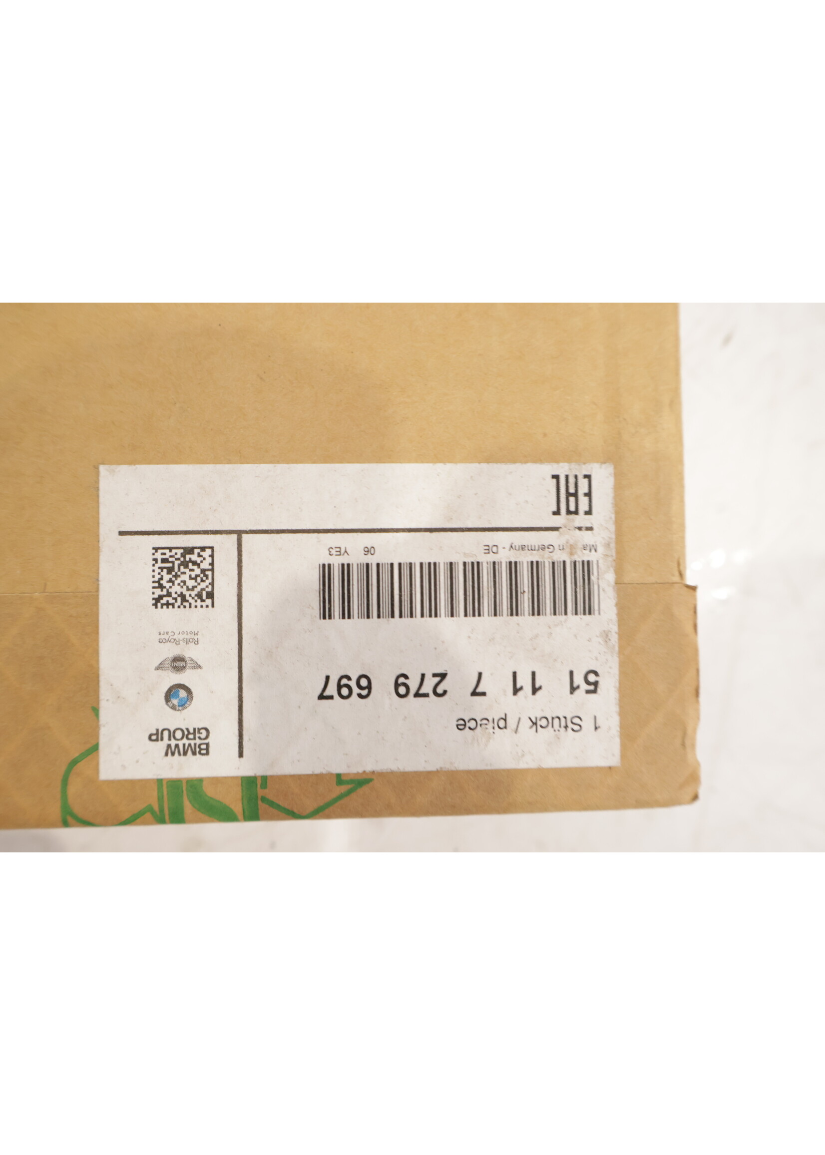 BMW BMW F30 F31 3 Serie OEM Sierlijst bumper links voor NIEUW! 51117279697 7279697