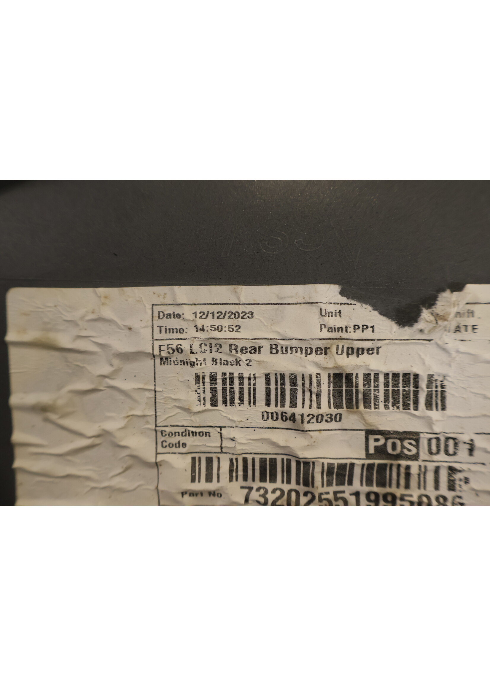 BMW MINI Cooper S F56 LCI Achterbumper met PDC 9450644 114129