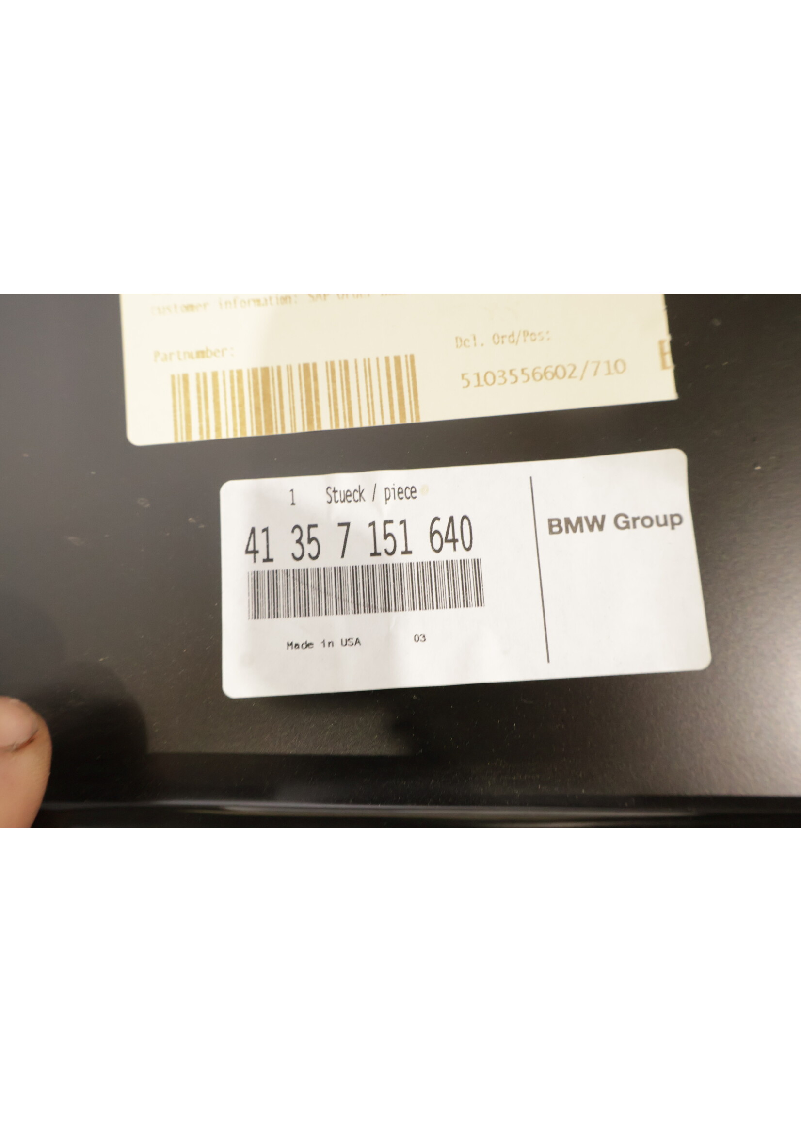 BMW BMW Z4 E85 OEM Zijscherm / spatbord rechts achter NIEUW! 41357151640