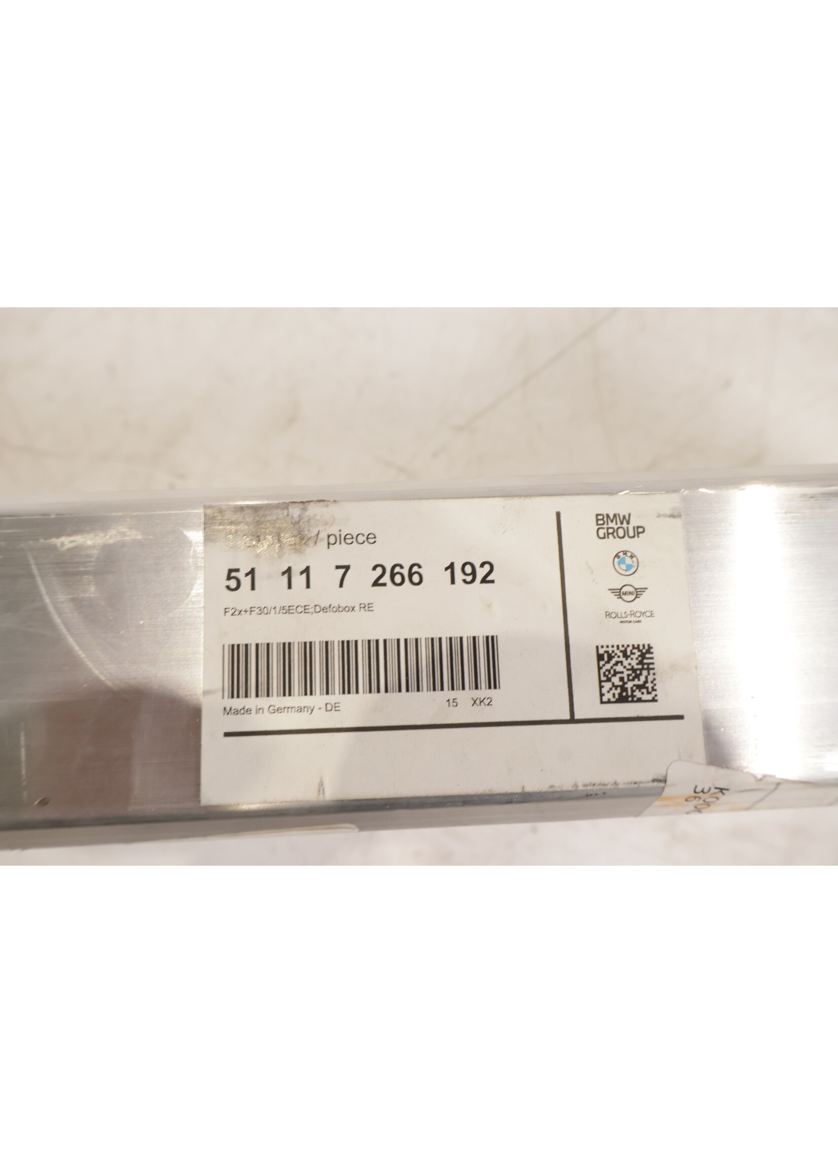 BMW BMW F20 F22 F30 Fxx 1, 2, 3 Serie Deformatie element rechts NIEUW! 51117266192 7266192